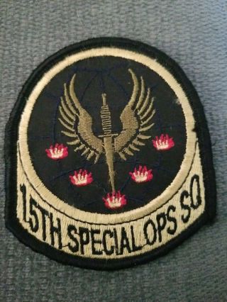 Rare Vtg Usaf 15th Special Operations Squadron Patch Afsoc Hurlburt Field Fl