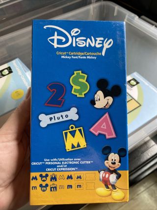 Cricut Cartridge Mickey Font Disney Rare Retired