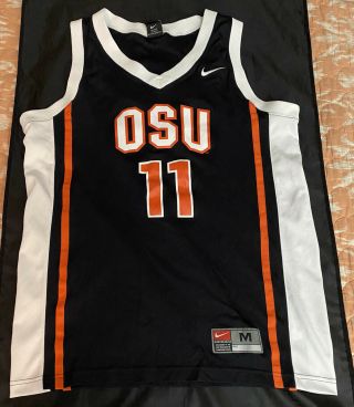 Nike Oregon State Beavers Basketball Jersey Sz M Osu Vintage Og Rare