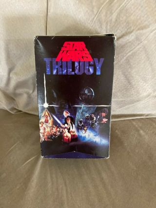 Star Wars Trilogy Vhs 3 Tape Box Set Rare 1988 Edition