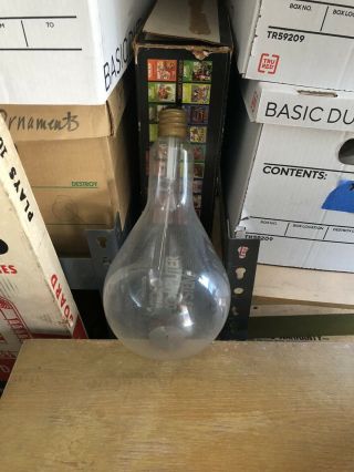 Giant Jumbo Vintage Sylvania 750 Watt Light Bulb 125 Volt Base Incandescent Rare