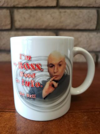 Vintage 1998 Dr Evil Austin Powers Coffee Mug - “i’m The Boss” Cup Rare