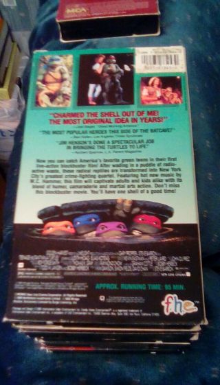 Teenage Mutant Ninja Turtles RARE 1st Edition FHE VHS vintage 90s cult comedy 2