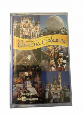 Vintage Official Album Of Disneyland/walt Disney World Song Cassette Tape - Rare