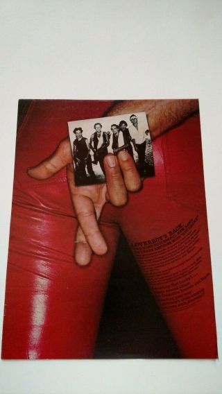 Loverboy " Get Lucky " 1981 Rare Print Promo Poster Ad