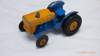 Lesney Matchbox 1 - 75 Series No.  39 Ford Tractor Yellow And Blue Rare Diecast Toy