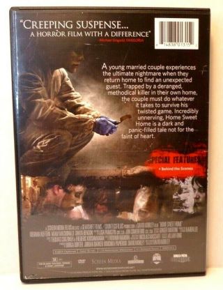 Home Sweet Home (DVD 2013) Rare Horror/Thriller Screen Media Darkside,  R 2