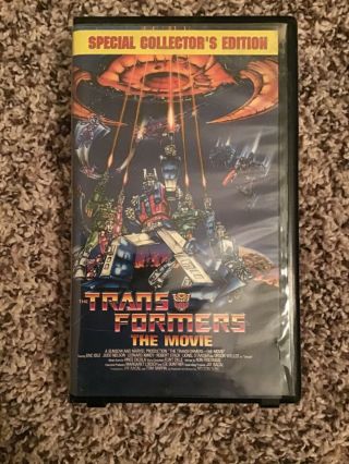 Transformers: The Movie Vhs,  1999 Kid Rhino Vintage 80 