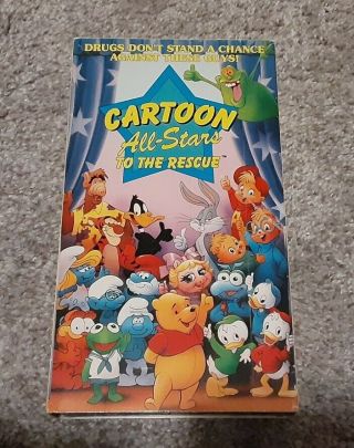 Cartoon All Stars To The Rescue Vhs Rare