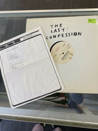 The Last Confession Test Pressing Lp Sst Records Punk Indie Black Flag Oop Rare