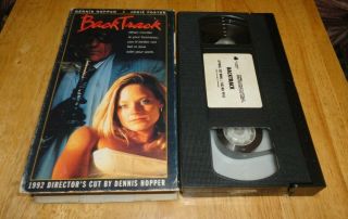 Backtrack (vhs,  1992) Jodie Foster Dennis Hopper Mob Action Vestron Video Rare