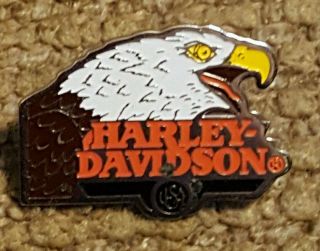 Vintage & Rare Harley Davidson Eagle Enamel 1991 Pin