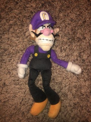 Purple Luigi Plush Mario 13” Vintage Tag Rare Collector Piece Hat Loose