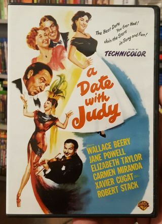 A Date With Judy 1948 Dvd Like - Warner Elizabeth Taylor Rare Oop