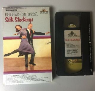 Silk Stockings Fred Astaire Rare Mgm/ua Big Box Oop Gate Fold Style Vhs 1st Ed.