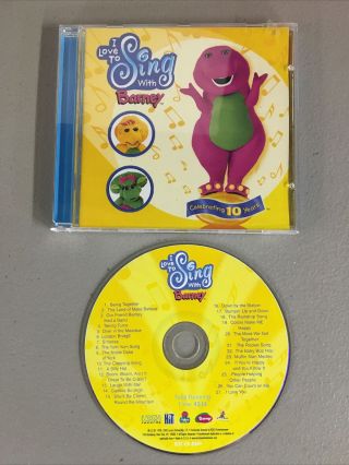 Rare Barney & Friends: I Love To Sing With Barney The Dinosaur Cd Soundtrack