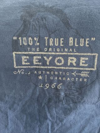 Vintage Disney Store Size Xl Blue Eeyore T Shirt Rare Graphic Vgc Made In Usa