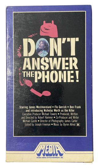 Don’t Answer The Phone Vhs Rare Horror Slasher Media Full Flap Box Media Release