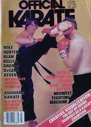 Rare 8/85 Official Karate Brad Hefton Mike Hunter Ashihara Kung Fu Martial Arts