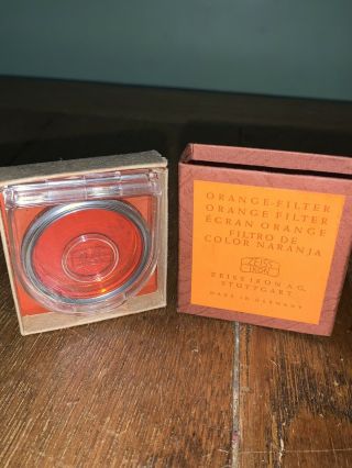 Rare Carl Zeiss Ikon No 354/0 40.  5 Orange 5x Filter Made In Germany