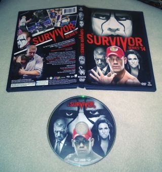 2014 Wwe Survivor Series 14 Dvd Sting Debut John Cena Triple H Oop Rare