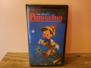 Rare - Pinocchio - 239 V - Walt Disney - Black Diamond - Vhs - 1985 - Clam Box