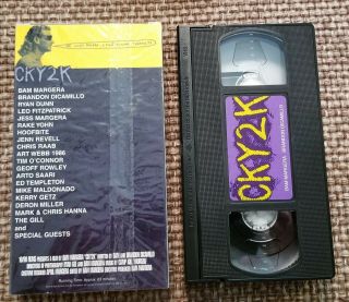 CKY2K Jackass VHS Skateboard Pranks Bam Margera Brandon DiCamillo Ryan Dunn Rare 2