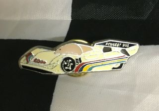 Peugeot 905 Sport Le Mans 24 Hours 1991 Collectible Lapel Pin Badge Logo Rare
