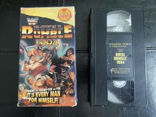 Wwf - Royal Rumble 1994 (coliseum Video Vhs,  1994) Rare - Tape
