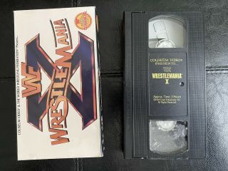 Wwf - Wrestlemania X 10 (coliseum Video Vhs,  1994) Rare - Tape