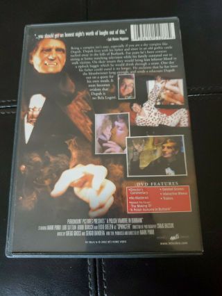 A Polish Vampire In Burbank (dvd,  2002) Cult Rare Horror Film
