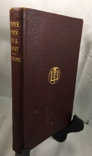Three Men In A Boat By Jerome K.  Jerome A.  L.  Burt Leather 1st Ed Rare