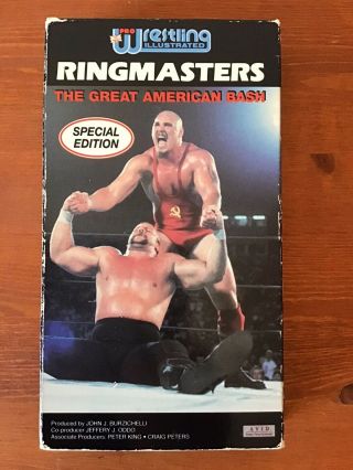 Pwi Nwa Ringmasters The Great American Bash 1985 Vhs Wcw Wwf Wwe Rare Ric Flair