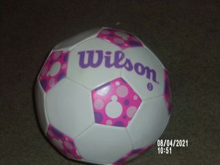 Wilson Soccer Ball Size 5 Purple,  Pink & White Rare Bubble Art Pattern