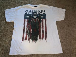 Marvel Captain America T - Shirt Size Xl Graphic Rare Bucky Winter Soldier