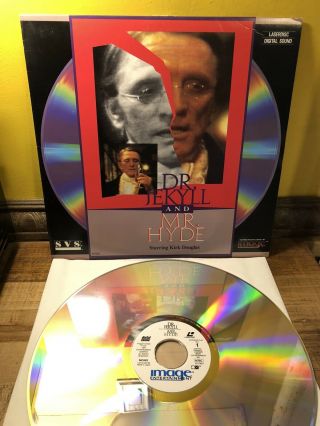 Rare Unrated Dr.  Jekyll & Mr.  Hyde Clv Laserdisc Kirk Douglas Horror Musical