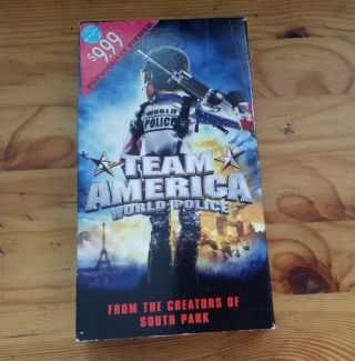 Team America: World Police (2004) On Vhs Rare Htf Late Vhs Release 2005