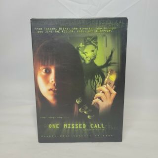 One Missed Call Dvd 2005 Japanese Rating R Horror Oop Rare Movie Japan