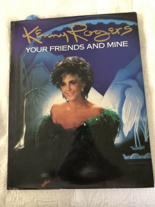 Rare Autographed Kenny Rogers “your Friends And Mine” Photography Book