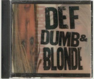 Deborah Harry: Def,  Dumb & Blonde,  15 Tracks,  Cd W / Rare 3d Insert