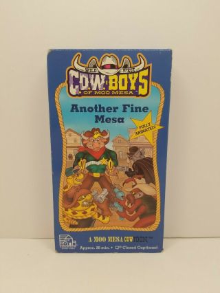 Rare Wild West Cow Boys Of Moo Mesa - Another Fine Mesa - 1994 Vhs Tape - Rare