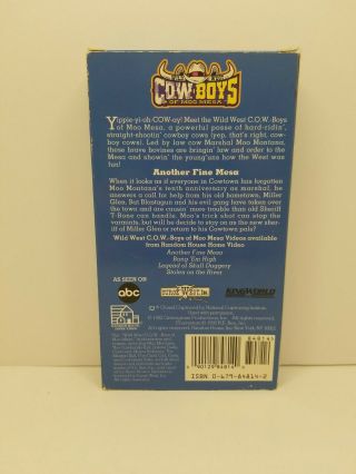 Rare Wild West COW Boys of Moo Mesa - Another Fine Mesa - 1994 VHS Tape - RARE 2
