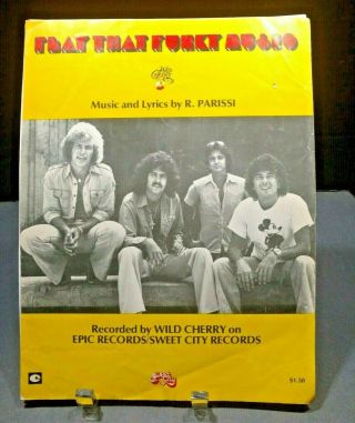 1976 Play That Funky Music Sheet Music Wild Cherry Piano Voice Guitar Rare F1r