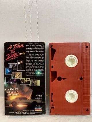 A Time to Die VHS 1991 PM Home Video Traci Lords RARE Action Crime Drama Red 3