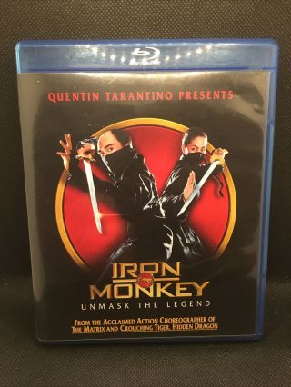 Iron Monkey Blu - Ray Disc Oop Out Of Print Rare Miramax Htf Martial Arts