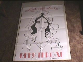 Deep Throat " B " 1972 Orig 25x36 Movie Poster Linda Lovelace Rare Style