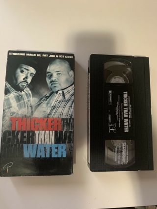 Rare Vhs Thicker Than Water Featuring Mack 10,  Fat Joe Ice Cube