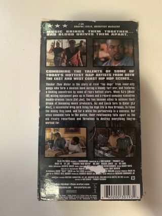 Rare VHS Thicker Than Water Featuring Mack 10,  Fat Joe Ice Cube 2