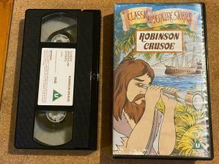 Robinson Crusoe Classic Adventure Stories Rare Children 