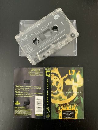 L7 - Bricks Are Heavy (rare Uk Cassette Tape)